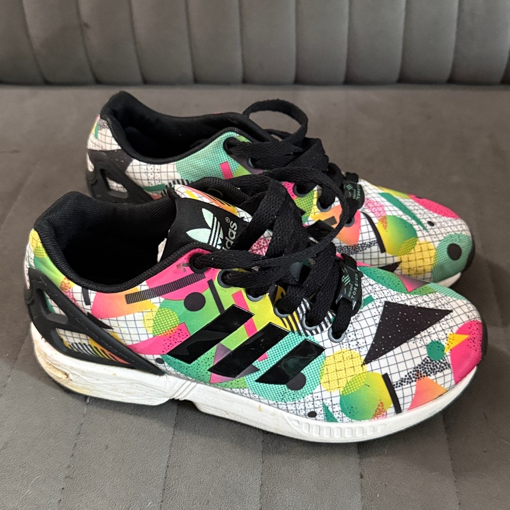 Colorful Geometric Adidas Sneakers